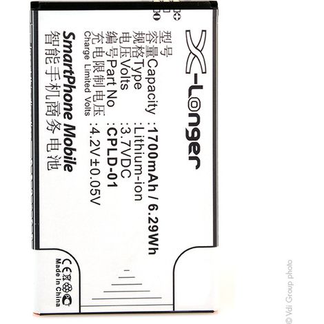 NX - Batterie téléphone, smartphone, GSM pour Coolpad 3.7V 1700mAh - CPLD-01 (1/4)