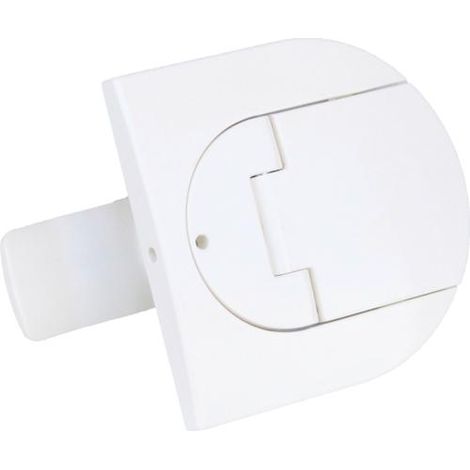 Fermeture standard VegaD IP4x – Poignée tournante en métal – Pour armoire Hager – Entraxe 72mm – Sens d'ouverture droite (1/4)