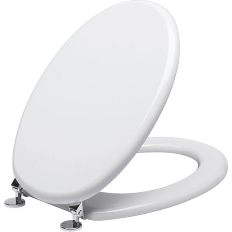 SEDILE COPRIWC ELLISSE IN MDF BIANCO (1/3)