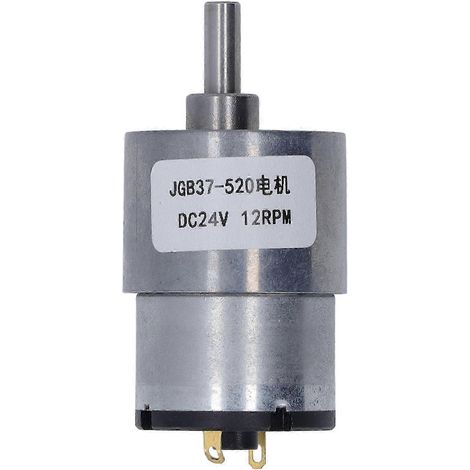 24V 12RPM Gleichstrom-Getriebemotor mit Hall-Encoder, Gehäuse aus Aluminium und Messing, Hochleistungslager, stabile Kraftübertragung und Drehzahlreduzierung, hohe Zuverlässigkeit. (1/4)