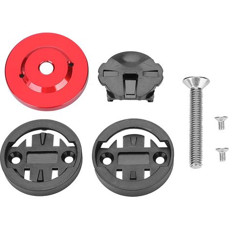 Support GPS Vélo de Montagne - Monture pour Ordinateur de Guidon et Compteur Vitesse (Rouge) (1/5)