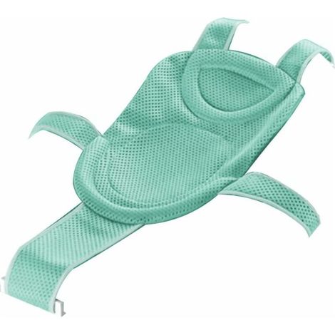 Filet Bain BéBé D'Insertion Baignoires - SièGe Douche Nouveau-Né Maille RéGlable Confortable Tout-Petits Accessoires AntidéRapant Poche Plateau Vert Clair Tapis S'Assoient Nouveau-Né 1 PièCe (1/5)