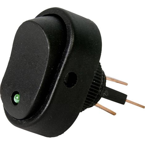 HP Autozubehör 28473 Interruttore a bilanciere per auto 12 V 16 A 1 x Off / On Permanente 1 pz.