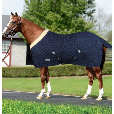 120 cm, Blu: Coperta da box imbottita 160g e tessuto esterno in nylon 1200 denari modello Quazar