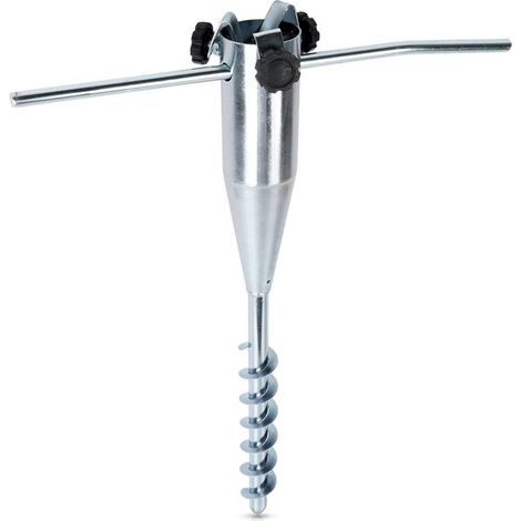 VILDE Pied de parasol de jardin à visser métal 56 cm - Stable et résistant - Facile à poser (1/5)