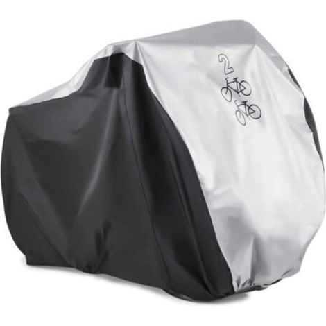 Housse Vélo Bache de Protection pour Vélo Etanche à la Pluie Poussière UV Imperméable pour Bicyclette VTT et Vélo de Route pour 2 Vélo (1/5)