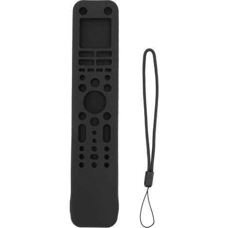 Housse de protection en silicone pour télécommande, étui de sécurité pour téléviseur, accessoire TV avec dragonne, compatible RMF TX520P, noir (1/5)