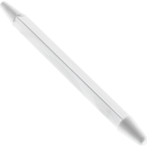 Micro-marteau, micro-homogénéisateur, pilon en plastique PP, longueur 75 mm, extrémités arrondies (1/2)