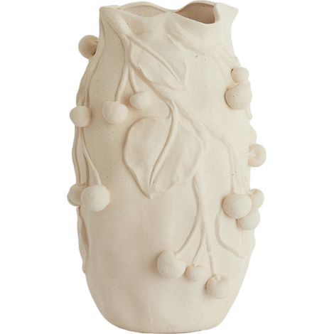 Light & Living CHERRY Vase Keramik matt crème – 20x19,5x30,5 cm