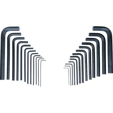 Blue Spot Tools 25-Piece Metric and Imperial Hex Key Wrench Set with Pouch (1/4)