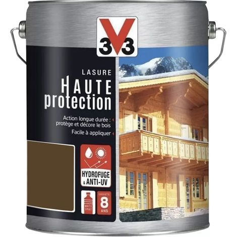 Lasure Haute Protection Glycéro 8ans V33 Chêne moyen 5 L (1/3)