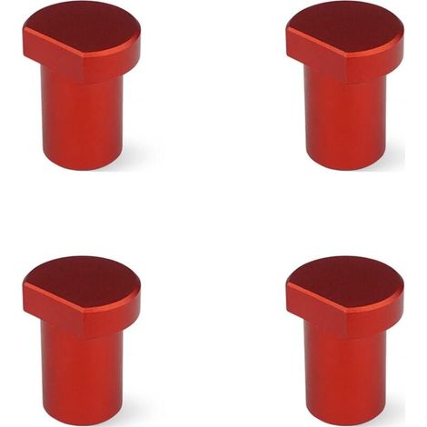 4 abrazaderas de banco de aleación de aluminio, topes de banco de acero inoxidable, aptos para bancos de trabajo fijos (rojos) (1/4)