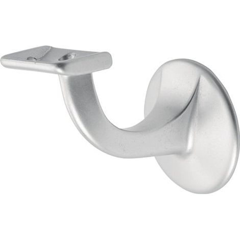 hermeta Handlaufträger 3503 Alu.silberf.elox.D.Wandplatte 56mm ger.Auflage - 3503-01E