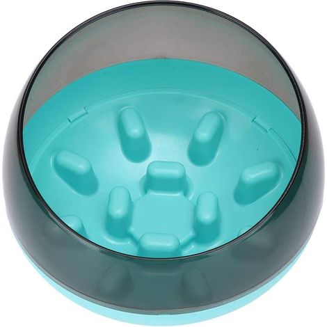 Bol Slow Food - Gamelle facile à nettoyer pour animaux de compagnie avec un look mignon, design Slow Food (Bleu) (1/4)