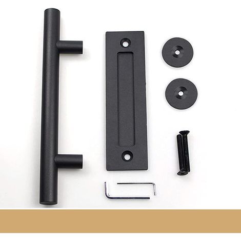 Poignée de porte de grange, poignée de porte coulissante, poignée de porte de grange robuste, poignée de traction pour garage, poignée de traction de porte, pour poudre (1/5)