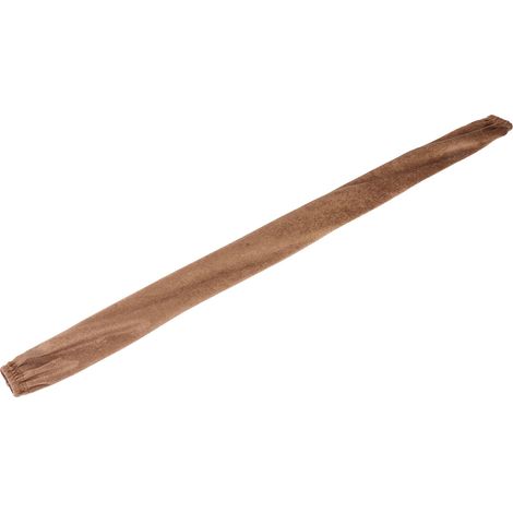 Housse de protection pour chaîne en flanelle anti-poussière, 60 cm de long et 5 cm de large, avec fermeture éclair, marron clair. (1/5)