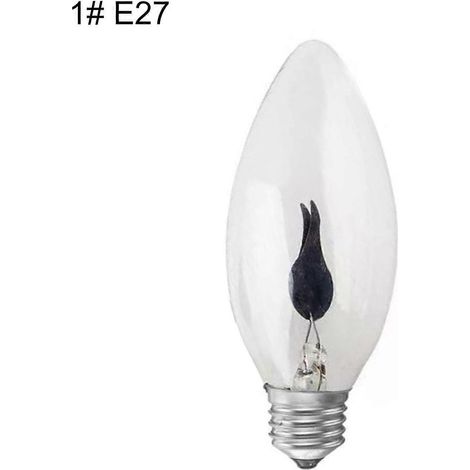 Bombilla LED decorativa Renikh de 3W 220V E14/E27 con efecto de llama parpadeante (1 E27)