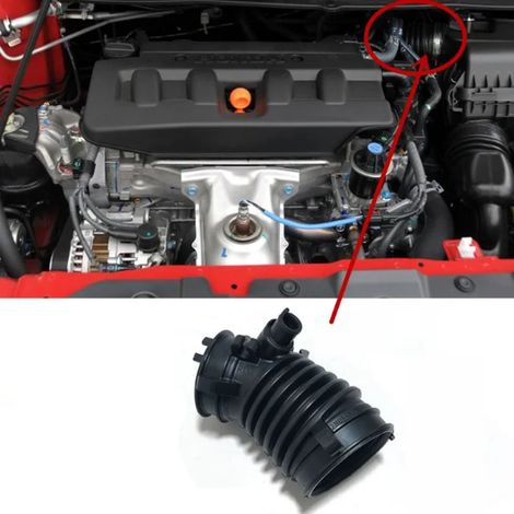 Tuyau d'admission d'air, compatible avec Honda Civic 2006-2015 1.8/2.0, pour l'entretien et le remplacement des systèmes mécaniques.-AquaForge