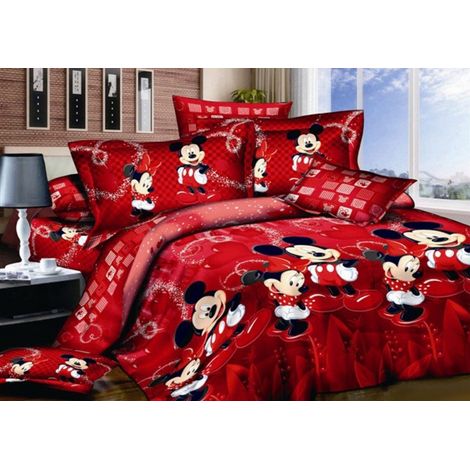 Parure de lit 3 pièces avec Housse de Couette réversible 100% Coton pour Enfants avec Fermeture éclair (sans Couette) (1/5)