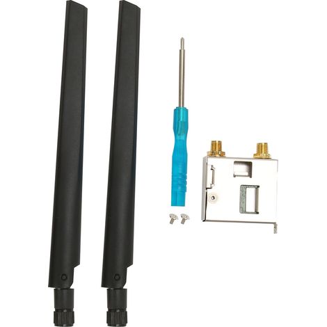 AX210NGW WiFi 6 Karte für PC mit Dualband-Antennen (2,4 GHz/5 GHz/6 GHz), M.2 NGFF-Anschluss
