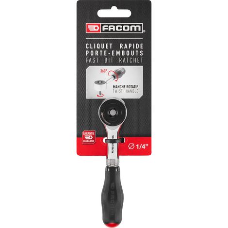 Facom R.PE360PB Umschaltknarre 1/4" (6.3 mm) 120 mm