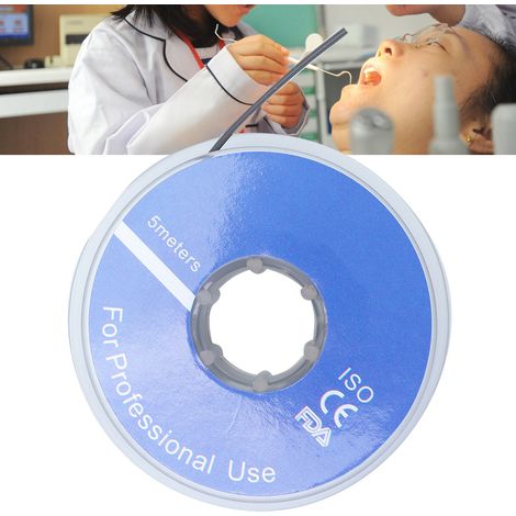 Manchons souples dentaires de 5 m pour fil orthodontique - Accessoires argentés pour dentiste (1/5)
