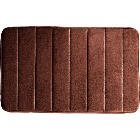Tapis Anti-Fatigue - Pour Cuisine Et Salle De Bain - En Caoutchouc Et Microfibre - 45 X 75 Cm - Noir (1/5)