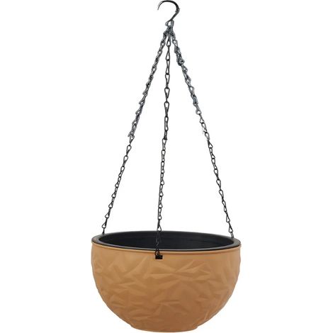 Pot de fleurs suspendu en plastique tressé, panier suspendu (1/5)