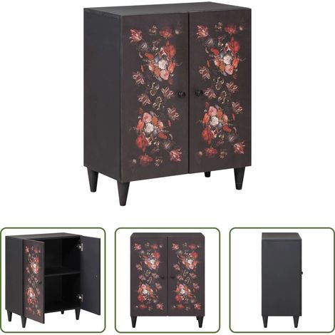 vidaXL Bois de mangue -  Armoires de rangement Multicolore 60 x 33.4 x 75.1 cm (1/5)