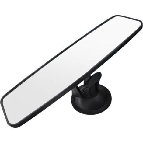 Rétroviseur avec ventouse,rétroviseur anti-éblouissement pour moniteur de conduite,rétroviseurs intérieurs universels pour voiture avec rétroviseur intérieur convexe grand angle pour voiture,24cm (1/3)