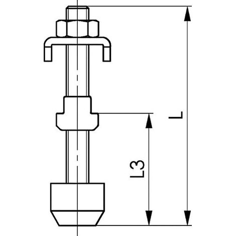 [NEUWERTIG] B-Ware AMF Spannpratze Klemmstück Werkstückspannung kurz U-Stück T-Nut12 14mm (1/2)