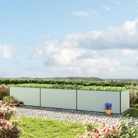490 x 99 x 77 cm Hochbeet KINGSIZE Daniela, Aluminium eloxiert (1/2)