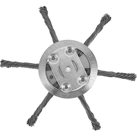Tête de coupe en fil d'acier 6 têtes, accessoire pour débroussailleuse 150mm, 6 lames, alésage intérieur 5.5mm (1/5)