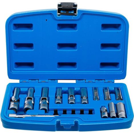 Jeu de Douilles à Bougies 18 pcs - Acier, Résistant et Pratique - Pro - D-Work