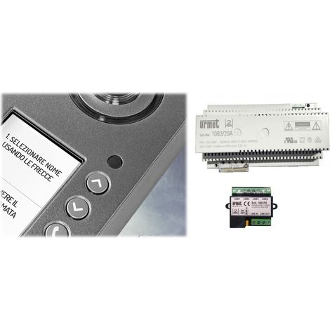 Kit base impianto Urmet Mikra 1784/4 DIGITAL 2 voice + 1083/20a +1083/55