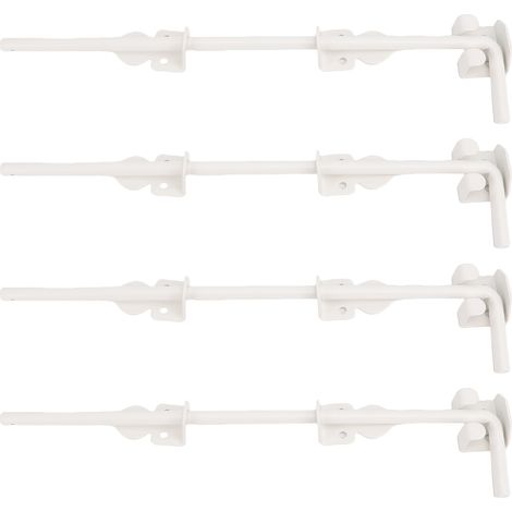 Ensemble de 4 goupilles de verrouillage robustes pour portail en bois et métal, comprenant une tige de descente de 45,7 cm (18 pouces) et une goupille de sécurité. Convient aux portes et clôtures en b (1/5)