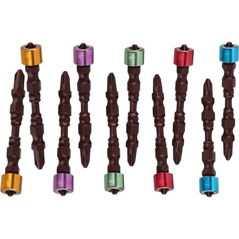 Ensemble De Tournevis Magnétiques - Double Tête Cruciforme - Pour Électronique Et Vis Longues - 10 Pièces (1/5)