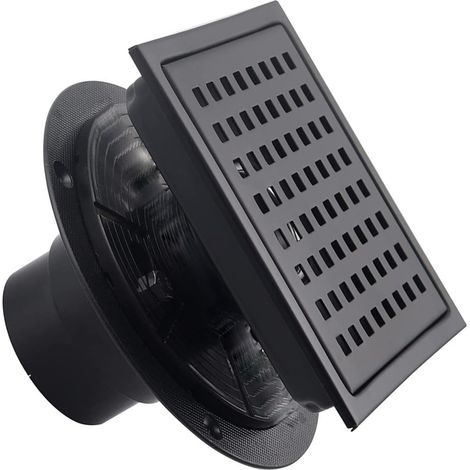 Bonde de douche carrée avec bride en acier inoxydable pour salle (1/5)
