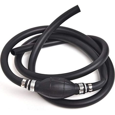 Pompe d'amorçage de carburant universelle, contrôle de l'essence, du diesel, de carburant et de liquide, tuyau d'aspiration de 8 mm pour voiture et bateau, pompe à essence de 90 cm (1/5)