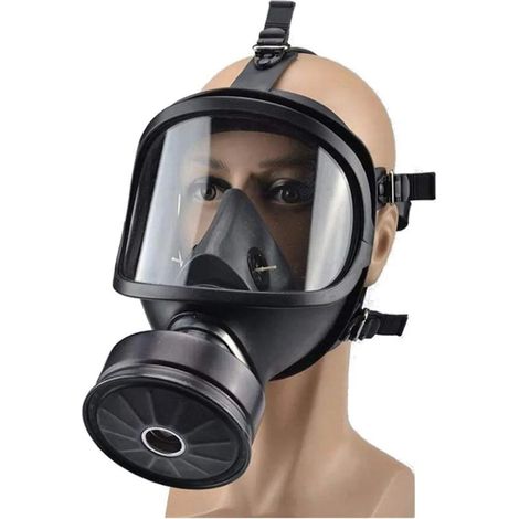 Respirador de máscara antigás, filtro de tratamiento antivaho militar, máscara antipolvo, para pintar, polvo, máscara antigás (1/5)