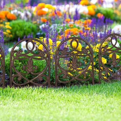 Antike gartenzaunelemente 10 teiliges set
