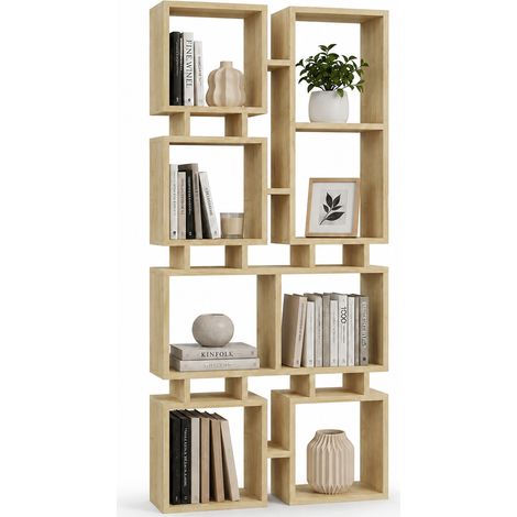Libreria Moderna 4 Ripiani Quercia Scaffalatura Soggiorno Ufficio 79x24x166.5 cm