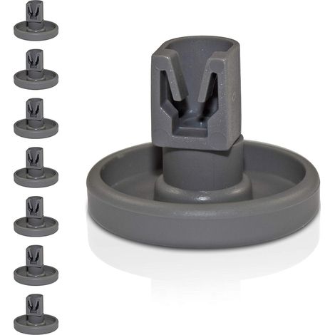 Lot de 8 roulettes universelles pour panier inférieur - Convient pour de nombreux lave-vaisselle (1/5)