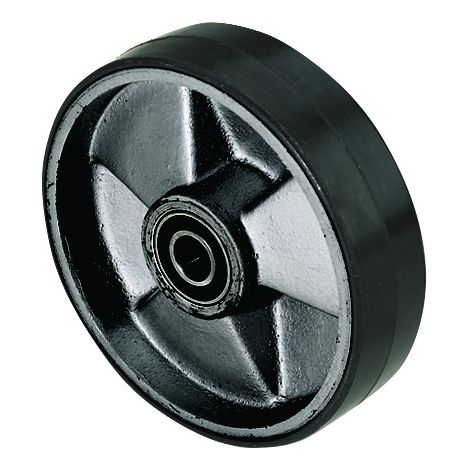 Volante in PU con mozzo da 43 mm, diametro ruota 50 mm, lunghezza 200 mm, con cerchione a doppio raggio