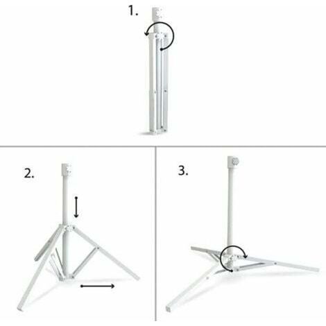 Base per ombrellone pieghevole a 3 gambe - 79 x 69 x 57 cm (1/5)