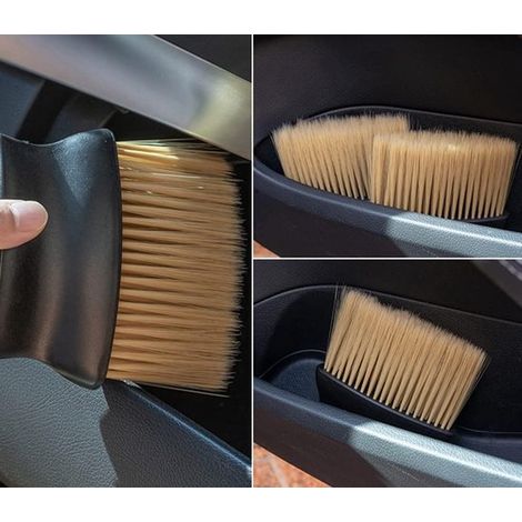 Ensemble de 4 brosses souples pour le nettoyage intérieur de voiture – Idéales pour le tableau de bord, les aérations et les recoins (1/5)