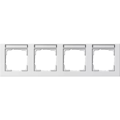 Gira Abdeckrahmen 4f waager. BSF Gira E2 Reinweiß 109429 (1/2)