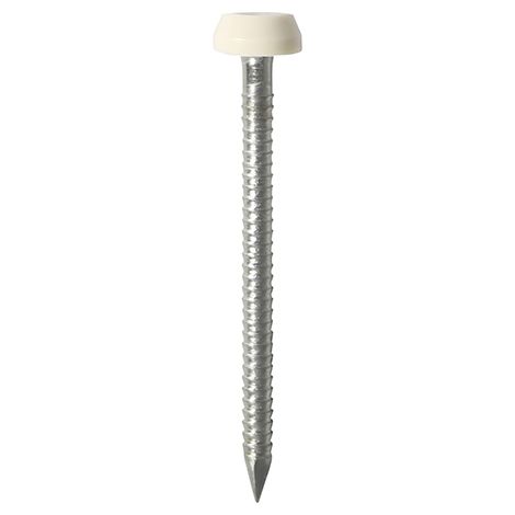 TIMCO Polymer Headed Pins A4 Stainless Steel Cream - 30mm