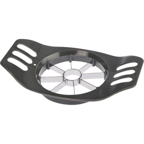 Cortador de manzanas PRACTICO rebanador cuchillo acero inoxidable gris