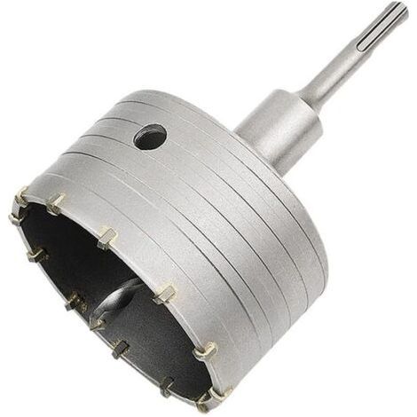 Scie cloche à béton avec adaptateur SDS Plus 110 mm, pour brique, béton, ciment, pierre (adaptateur SDS Plus 100 mm + 110 mm) (1/4)